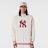New Era New York Yankees MLB Rib Infill Oversized Hoodie beige