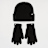 adidas Originals Glove Beanie Set zwart