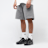 Pegador Logo Heavy Sweat Shorts grigio