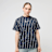 Karl Kani Signature Pinstripe Oversized T-Shirt blauw