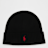Polo Ralph Lauren Fold-Over Cold Weather Hat zwart