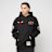 Mitchell & Ness NBA Black Out Collection Hoodie Chicago Bulls noir