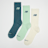 New Balance 3 PACK - EVERYDAY SEASONAL CREW -  seasalt višebojno
