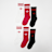 adidas Originals 6 PACK - 3-Stripes Crew Socks višebojno
