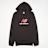 New Balance French Terry Stacked Logo Hoodie noir