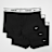 Nike   3 PACK - Essential Cotton Stretch Trunk czarny