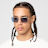 SNIPES Frameless Sunglasses niebieski
