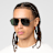 SNIPES Aviator Sunglasses verde