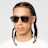 SNIPES Retro Sunglasses gris
