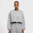 Urban Classics Ladies Cropped Gathered Sweatshirt siva