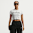 Nike   Sportswear Chill Knit Cropped T-Shirt blanco