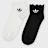 adidas Originals 2 PACK - Ruffle Quarter Socks crna