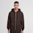 Urban Classics Fluffy Zip Hoody braun