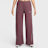 Nike   Studio Fleece Mid-Rise Wide-Leg Scallop Pants lichtroze