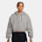 Nike   Studio Fleece Mid Waist Oversized Crop Full Zip Hoodie grau