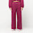 Urban Classics Ladies Fluffy Wideleg Trackpants rosso