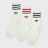 adidas Originals 3 PACK - 3 Stripes Crew bianco