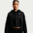 Nike   Studio Fleece Medium Weight Oversized Crop Full Zip Hoodie schwarz