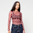 Decibel Polka Dot Mesh Longsleeve rot