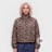 Decibel Polka Dot Funnel Neck Jacket braun