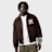 New Era MLB Logo Varsity Jacket brązowy