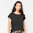 Urban Classics Ladies Extended Shoulder Tee czarny