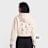 Off-White Crop Hoodie beż