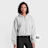 Urban Classics Ladies Fluffy Cropped Zip Hoodie grigio