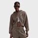 Nike   Sportswear Phoenix Fleece Loose Crop Full-Zip Hoodie marrone 42222 1