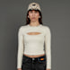 SNIPES S Cube Cut Out Longsleeve beige 45596 1