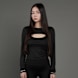 SNIPES S Cube Cut Out Longsleeve nero 45598 1
