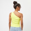 Karl Kani Chest Signature Essential Asymmetric Rib Top gelb 25036 2