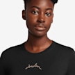 Jordan Short Sleeve Graphics Slim Crop Tee schwarz 31081 3