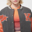 Karl Kani Retro Patch Star Logo Oversized College Jacket grijs 31384 3
