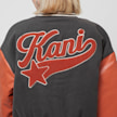 Karl Kani Retro Patch Star Logo Oversized College Jacket grijs 31384 4