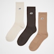 New Balance 3 PACK - Essentials Cushioned Crew Socks- Plack Patch Logo beige 33261 1