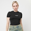 Sixth June Sheathing Short Sleeve Crop Top zwart 33426 1