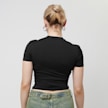 Sixth June Sheathing Short Sleeve Crop Top zwart 33426 2