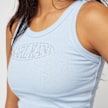 Karl Kani Woven Signature Rhinestone Rib Tank blu 45132 2