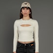 SNIPES S Cube Cut Out Longsleeve beige 45596 1