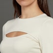 SNIPES S Cube Cut Out Longsleeve beige 45596 3