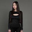 SNIPES S Cube Cut Out Longsleeve nero 45598 1