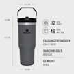 Stanley The IceFlow Flip Straw Tumbler | 0,9L zwart 46161 4