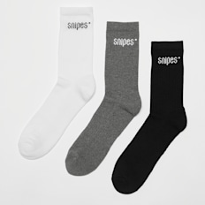 SNIPES 3 PACK - Small Logo Essential Crew Socks multicolor