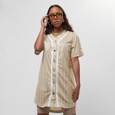 Karl Kani Woven Signature Old English Baseball Dress beige