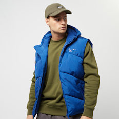 Karl Kani Chest Signature Puffer Vest bleu