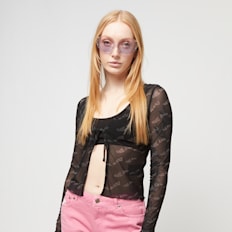 Karl Kani Chest Signature Front Tie Longsleeve zwart