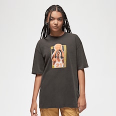Jordan Oversized Graphic T-Shirt castanho