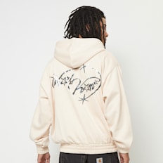 Karl Kani Authentic Star Logo Oversized Full Zip Hoodie bege