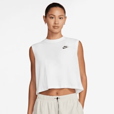 Nike   Sportswear Club Crop Sleeve branco